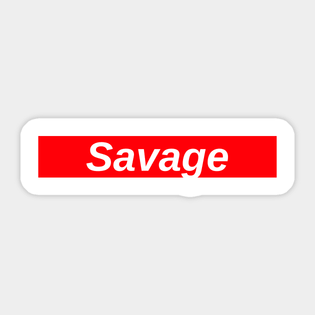 Savage box logo cheap